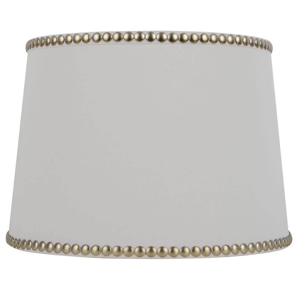 white gold lamp shade