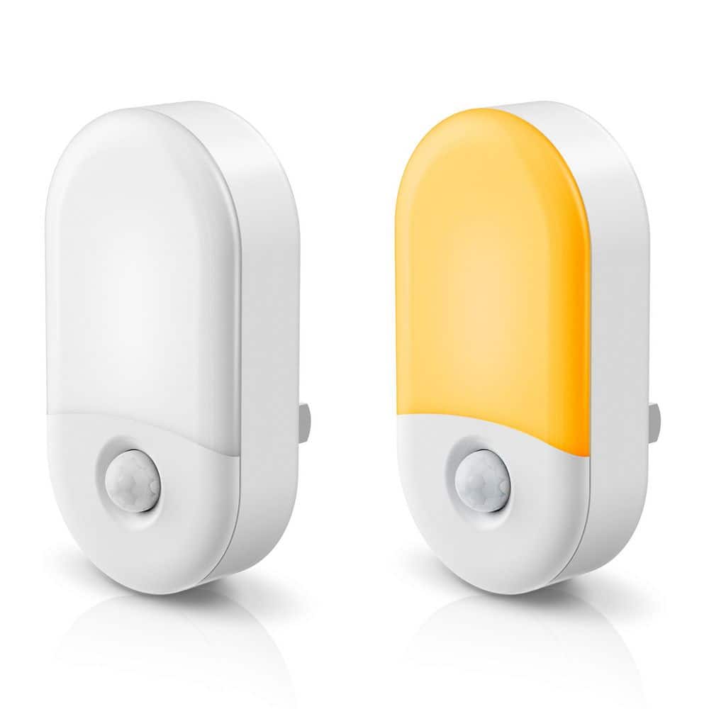 Amber Night Light Plug-In, 2-Pack Motion Sensor, 2000K, Adjustable Brightness 30/60LM for Hallway, Kids, Bathroom price history on PriceWatchPro
