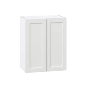 Alton Painted White Recessed Assembled Wall Kitchen Cabinet with 2 Full Height Doors (24 in. W x 30 in. H x 14 in. D)