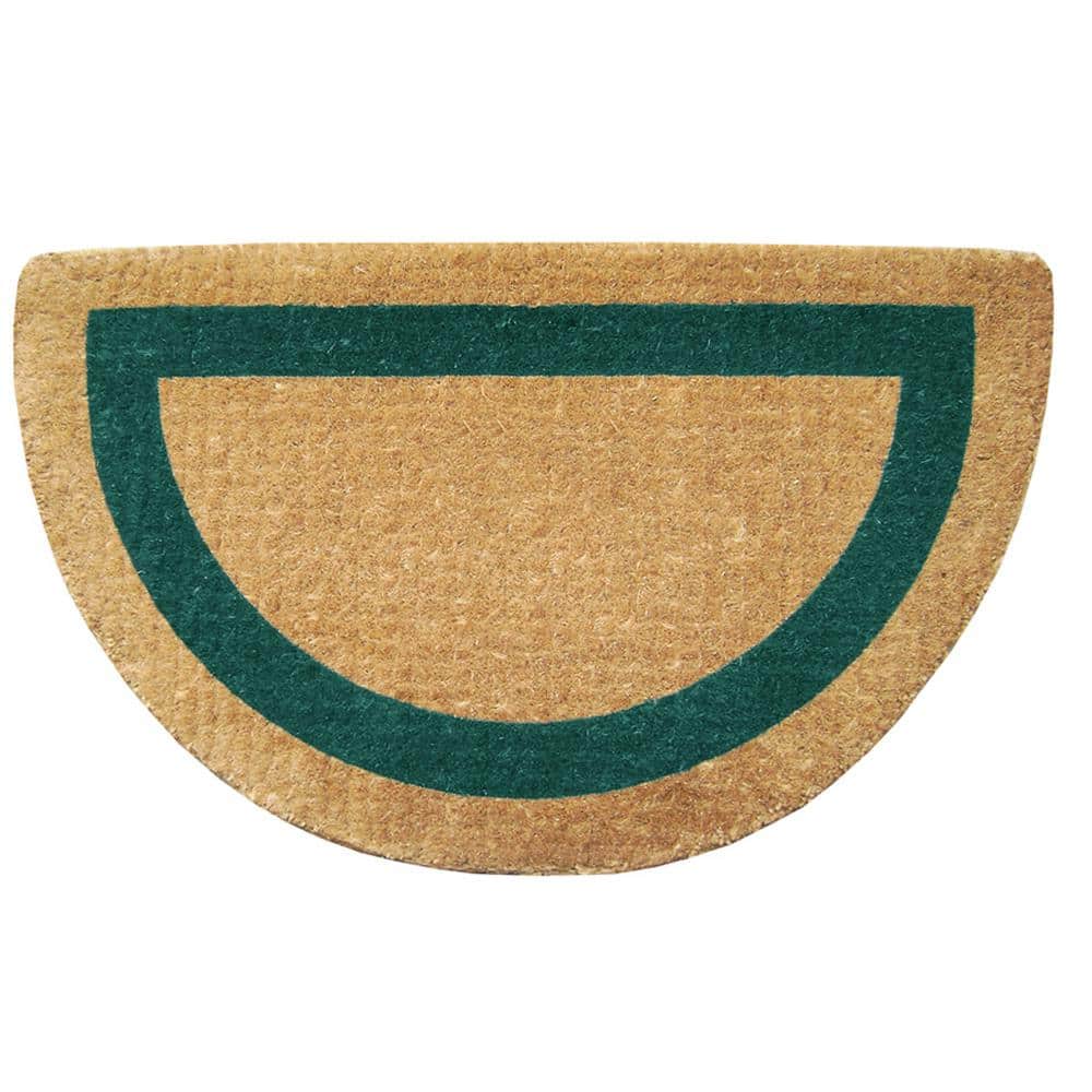 Heavy Duty Green 22 in. x 36 in. Coir Plain Single Picture Frame Indoor Outdoor Door Mat price history on PriceWatchPro