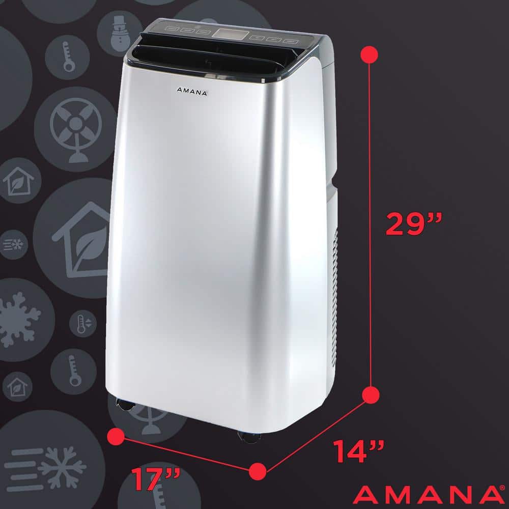 Amana 10,000 BTU White Portable Air Conditioner with Remote