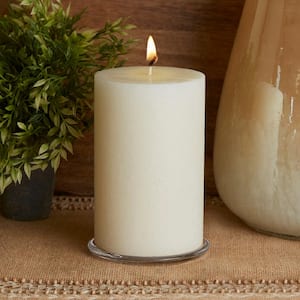 4 in. x 6 in. Timberline Ivory Unscented Pillar Candle
