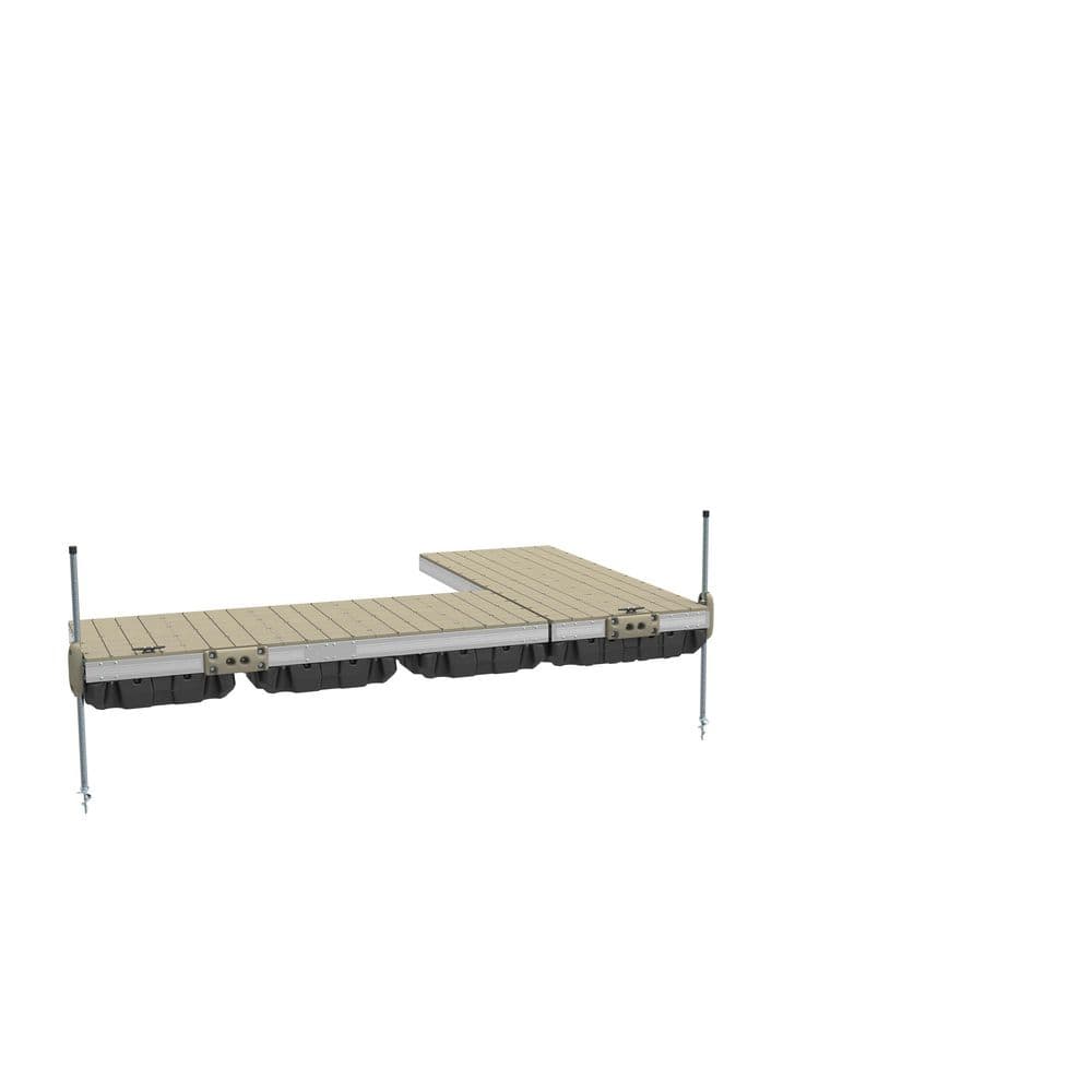 4 ft. x 20 ft. Aluminum Floating Dock Kit w/ Resin Top -2 Sections price history on PriceWatchPro