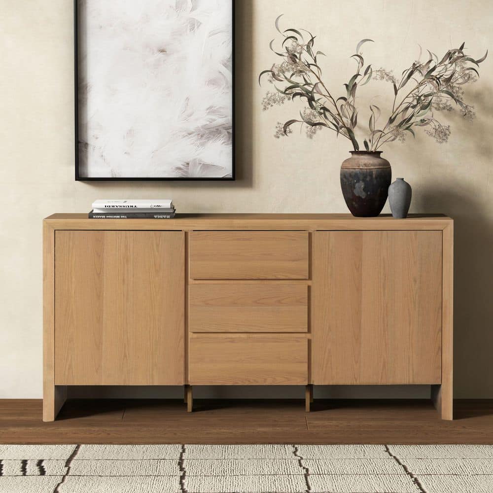 SAFAVIEH Darnell Natural 36 in. H Accent Cabinet SFV2216A - The