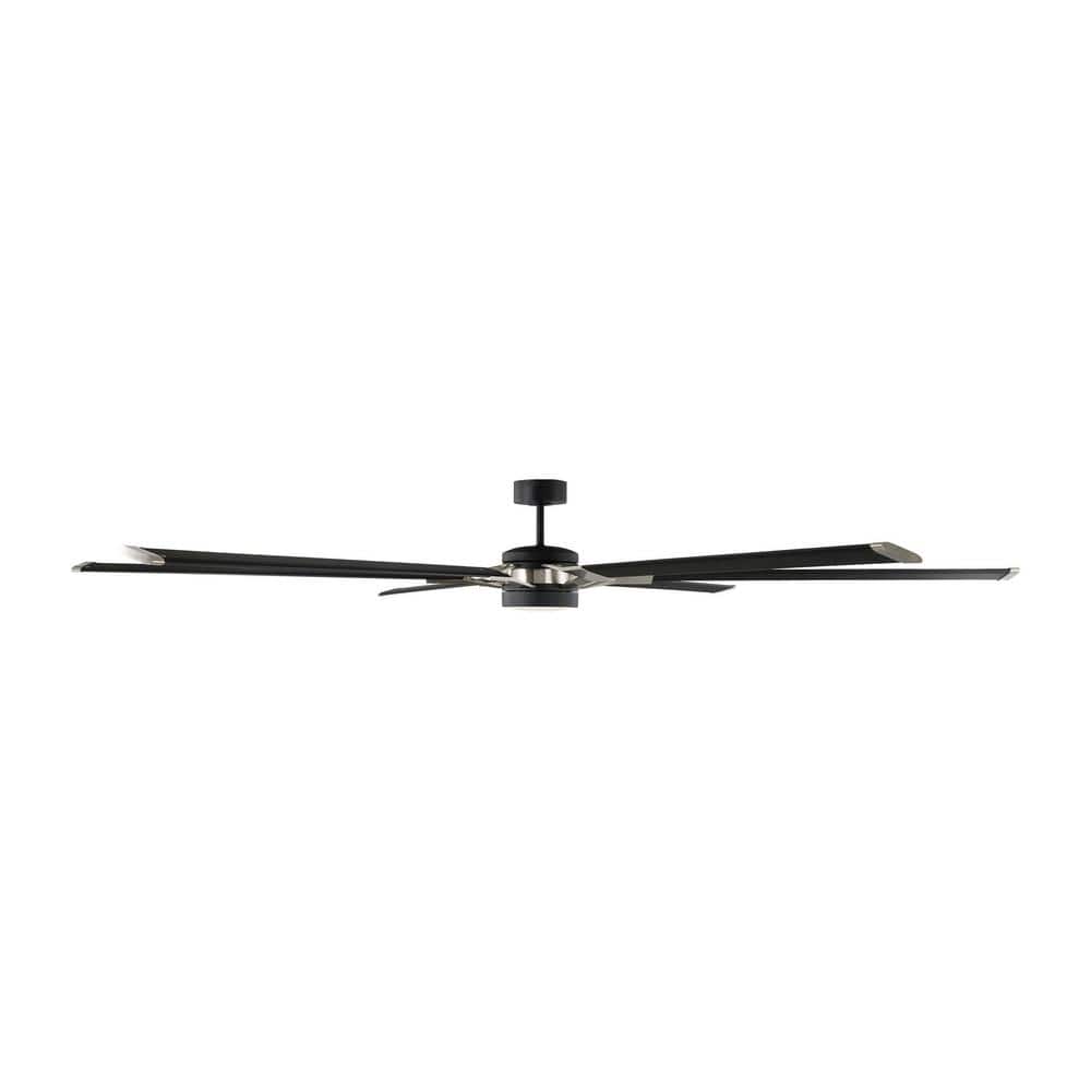 Midnight Black 96" LED Ceiling Fan with Remote and Light