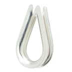 Everbilt 3/16 in. Zinc-Plated Wire Rope Thimble (2-Pack) 42494