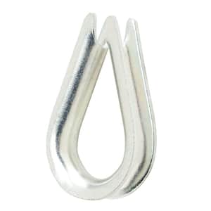 3/16 in. Zinc-Plated Wire Rope Thimble (2-Pack)