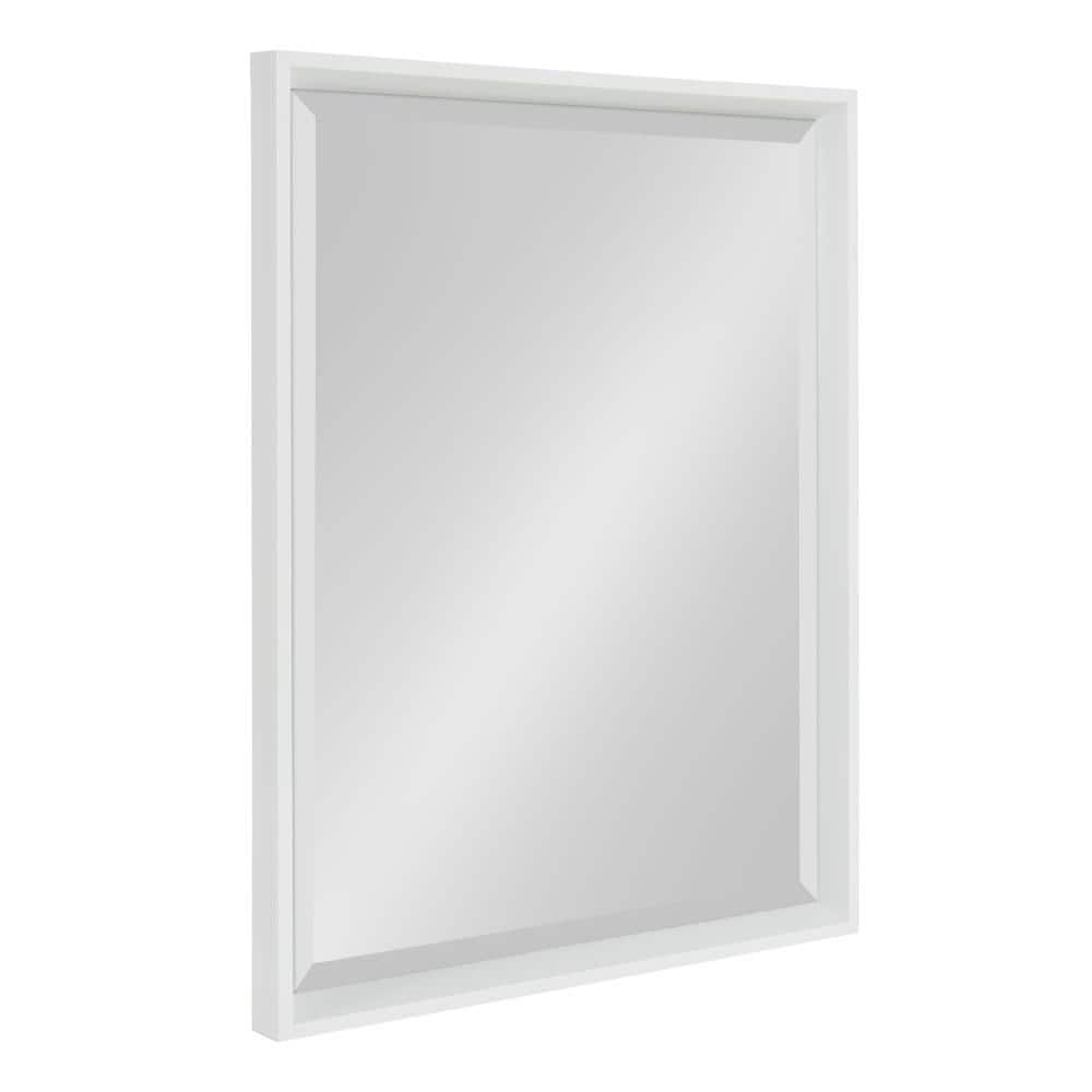 Calter Contemporary Full-Length Rectangular Dresser Mirror in White