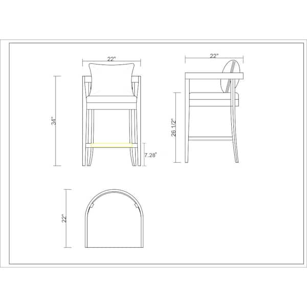 Best stool height online for 34 inch counter