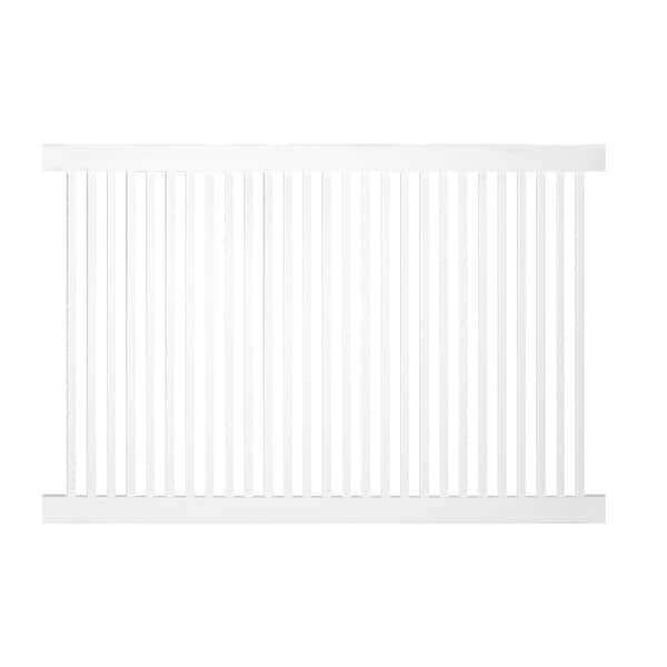 Williamsport 4 ft. H x 8 ft. W White Vinyl Pool Fence Panel