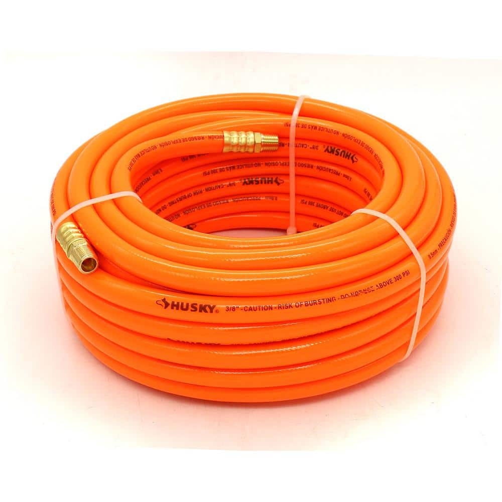 Husky 3/8 in. x 50 ft. PVC Air Hose AB-50B - The Home Depot