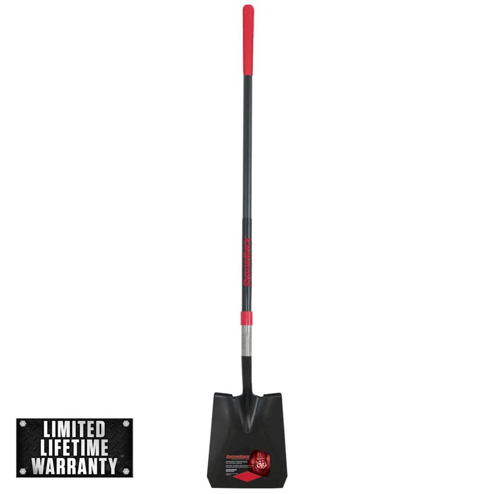 UPC 049206634060 product image for 48.75 in. Fiberglass Handle Square Point Shovel | upcitemdb.com