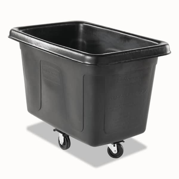 Rubbermaid Commercial Products 26 in. W x 38 in. D x 28.13 in. H Black 8 cu. ft. Cube Truck