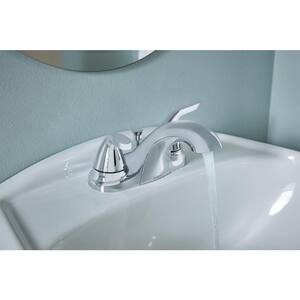 Adler 4 in. Centerset 2-Handle Low-Arc Bathroom Faucet in Chrome