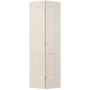 30 in. x 80 in. Monroe Primed Smooth Hollow Core Molded Composite Interior Closet Bi-fold Door