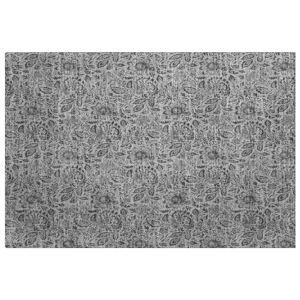 Dream Shag Premium Machine Washable Abstract ADS660 Gray 2 ft. x 3 ft. Accent Rug price history on PriceWatchPro