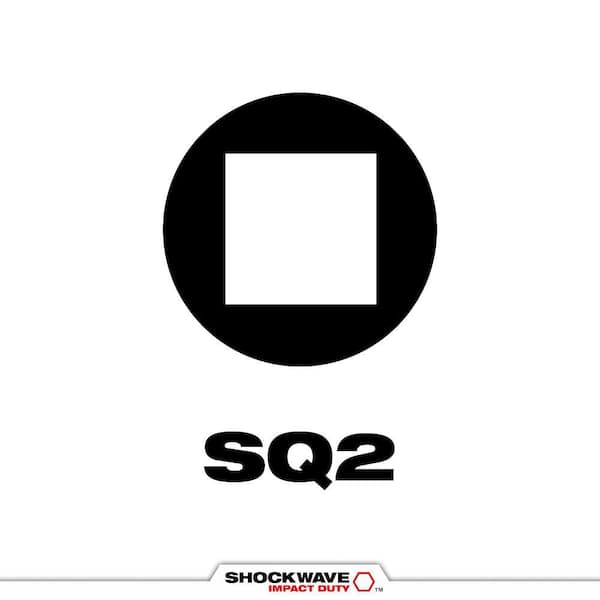 SHOCKWAVE™ Impact Duty 3-1/2" SQ2 Bit (2 PK)
