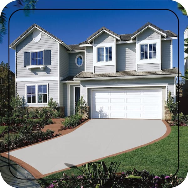 BEHR PREMIUM - 1 gal. #N530-1 Pixel White Self-Priming 1-Part Epoxy Satin Interior/Exterior Concrete and Garage Floor Paint