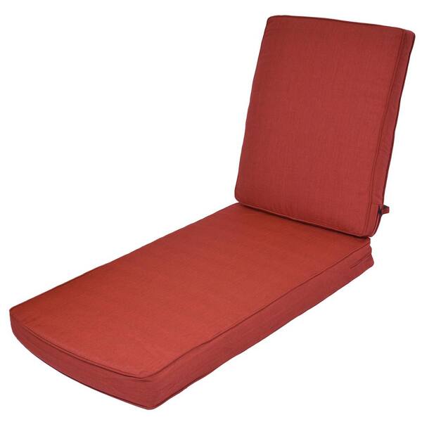 Unbranded Chili Replacement 2-Piece Outdoor Chaise Lounge Cushion