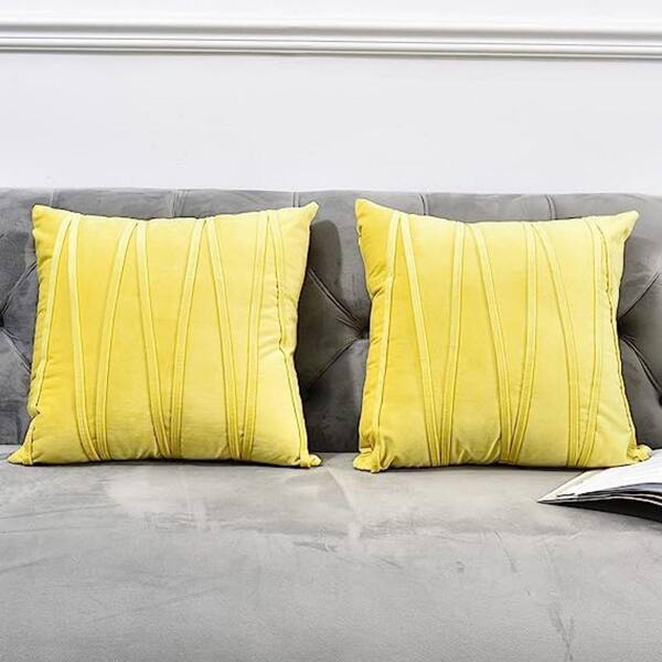 Outdoor Decorative Plush Velvet Throw Pillow Covers Sofa Accent Couch  Pillows (Set of 2) B08MQC1WG5 - The Home Depot