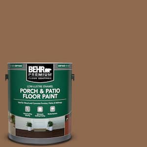 1 gal. #PPU4-01 Caramel Swirl Low-Lustre Enamel Interior/Exterior Porch and Patio Floor Paint