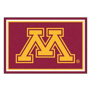 NCAA - University of Minnesota Red 8 ft. x 5 ft. Indoor Rectangle Area Rug