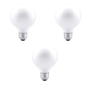 40-Watt G25 Double Life E26 Incandescent Light Bulb in 2850K Soft White Color Temperature (3-Pack)