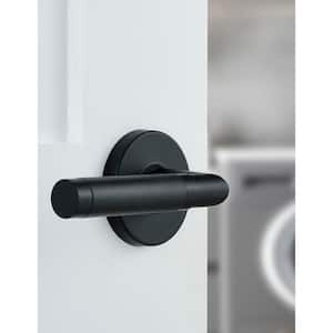 Woodcliff Matte Black Hall/Closet Passage Door Lever