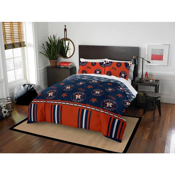 Houston Astros Heathered Stripe 3-Piece Full/Queen Bed Set