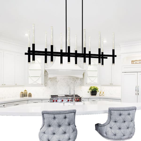 Dragonswatch 12-Light Integrated LED Black Chandelier