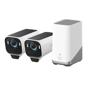 Cam S3 Pro 4K Wireless WiFi Smart Security Camera System with 16 GB HomeBase 3, MaxColor NV and No Monthly Fees