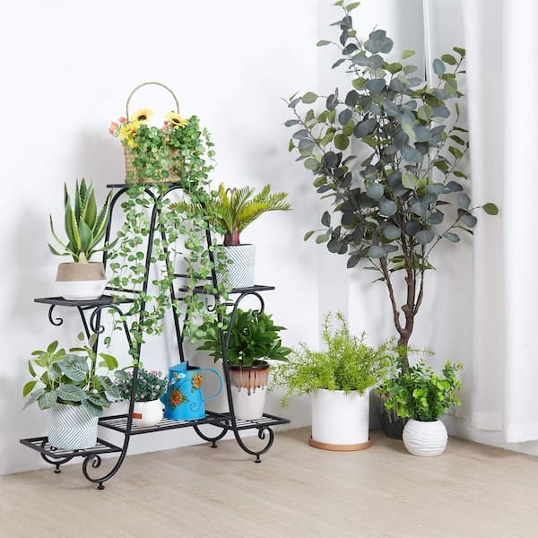H.W.F PLANTER STAND”HIGH“ AESOME 33.5 in. Plant Stand Tall Flower Pot Holder 6-Tier Storage