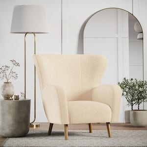 Gianna Cream Boucle Wing Accent ChairGianna Cream Boucle Accent Chair