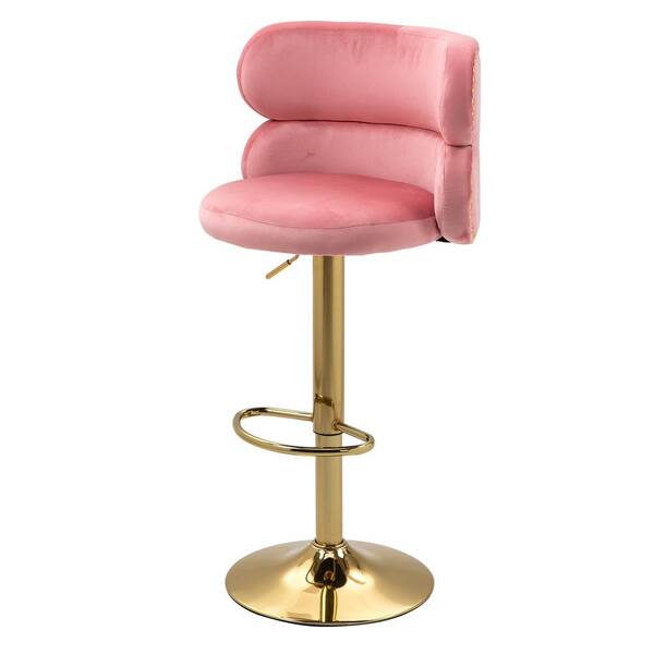 pink bar stool chair