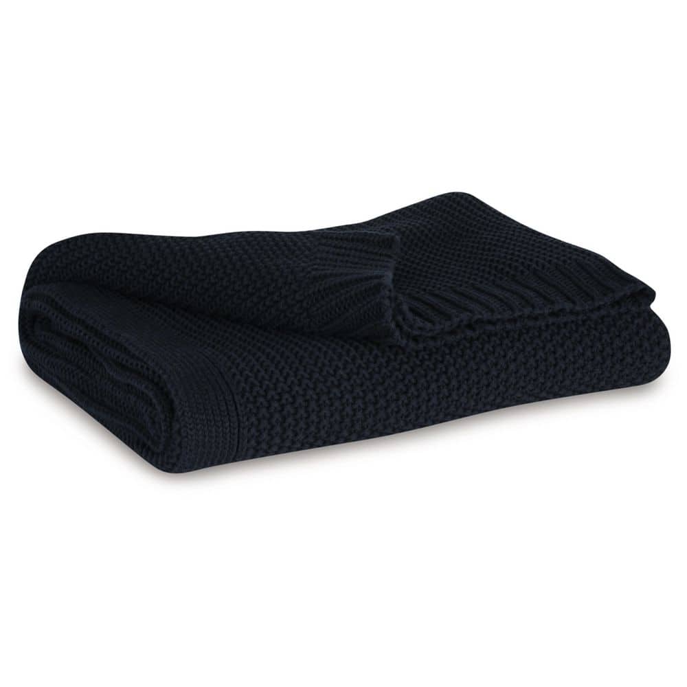 Gayelery Black Solid Cotton Throw Blanket price history on PriceWatchPro