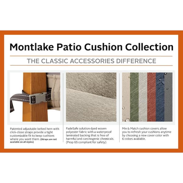 Classic Accessories Montlake 59 in. W x 18 in. D x 3 in. Thick