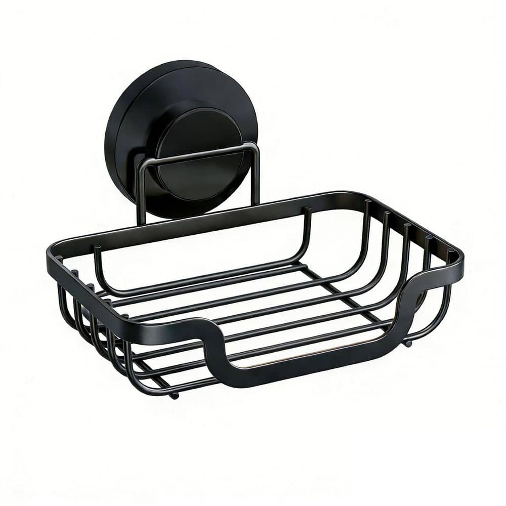 Black Stainless Steel Suction Cup Wall Mounted Sponge Holder for Bathroom Bathtub Kitchen Sink, No-Drilling Removable price history on PriceWatchPro