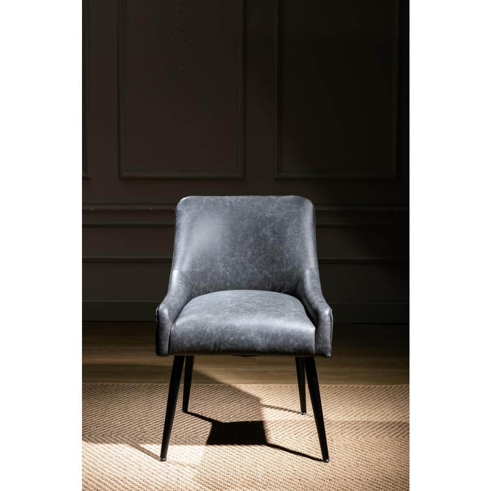 Modern velvet accent side chair