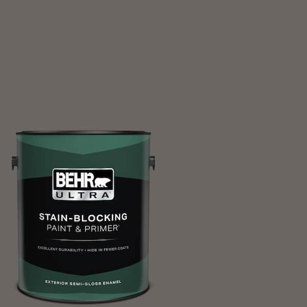 BEHR ULTRA 1 gal. #790F-6 Trail Print Semi-Gloss Enamel Exterior Paint & Primer