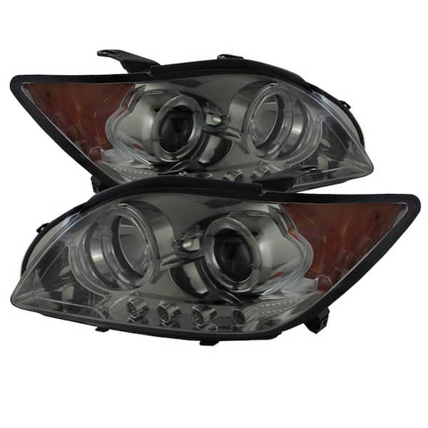 Spyder Auto Scion TC 08-10 Projector Headlights LED Halo -Replaceable LEDs  Smoke High H1 (Included) Low 9006 (Included) 5073327 The Home Depot