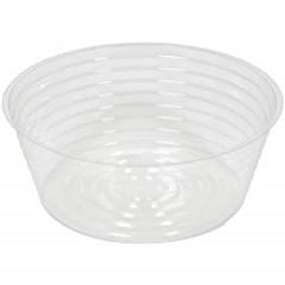 Griffin Products Deep Liner 12 in. Clear Plastic Planter Saucer DL12