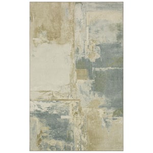 Fusion Neutral 4 ft. x 6 ft. Abstract Area Rug
