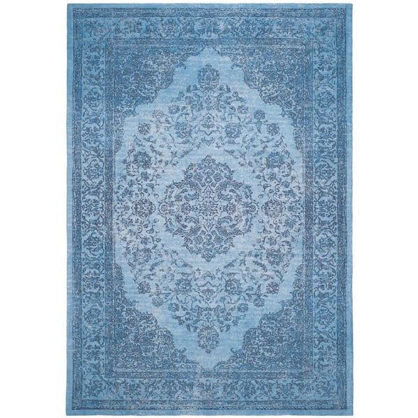 SAFAVIEH Classic Vintage Blue 8 ft. x 11 ft. Border Area Rug