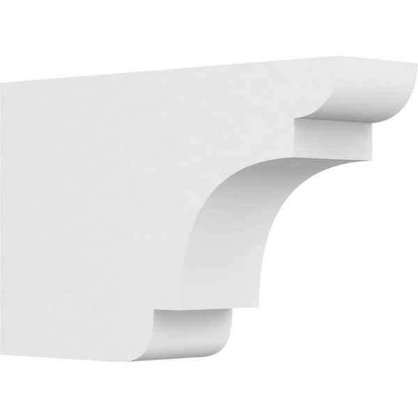 Ekena Millwork 4 in. x 10 in. x 16 in. Standard New Brighton Architectural Grade PVC Rafter Tail Brace