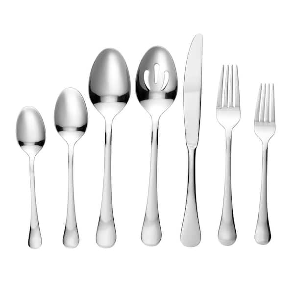 Lorren Home Trends 62-Piece 18/0 Stainless Steel Flatware Set (Service for 12)