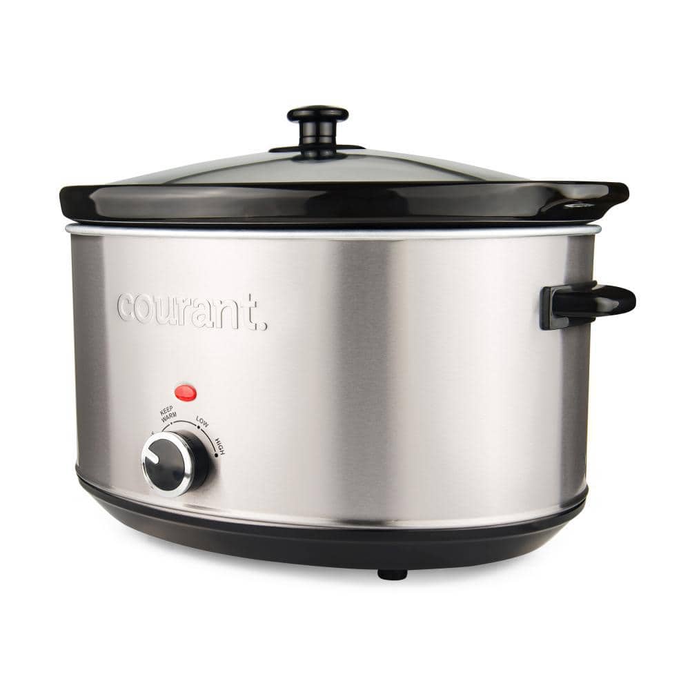 Courant 5 qt. (2.5 qt.) Each Double Slow Cooker - Stainless Steel  MCSC5036ST974 - The Home Depot