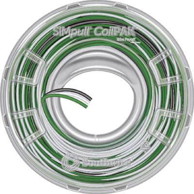 350 ft. 12/3 Black/White/Green Solid CU CoilPAK SIMpull THHN Tri-Wire