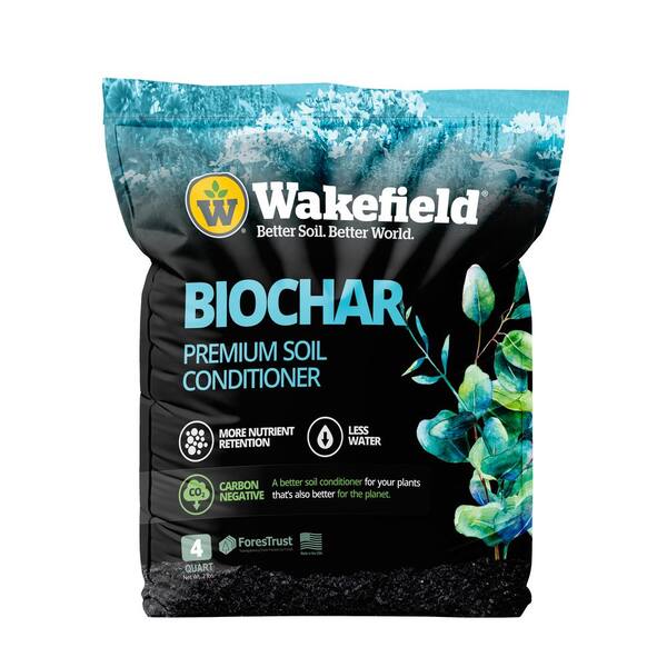 Biochar (100% Pure Biochar), Soil Amendment-4 qt. Bag