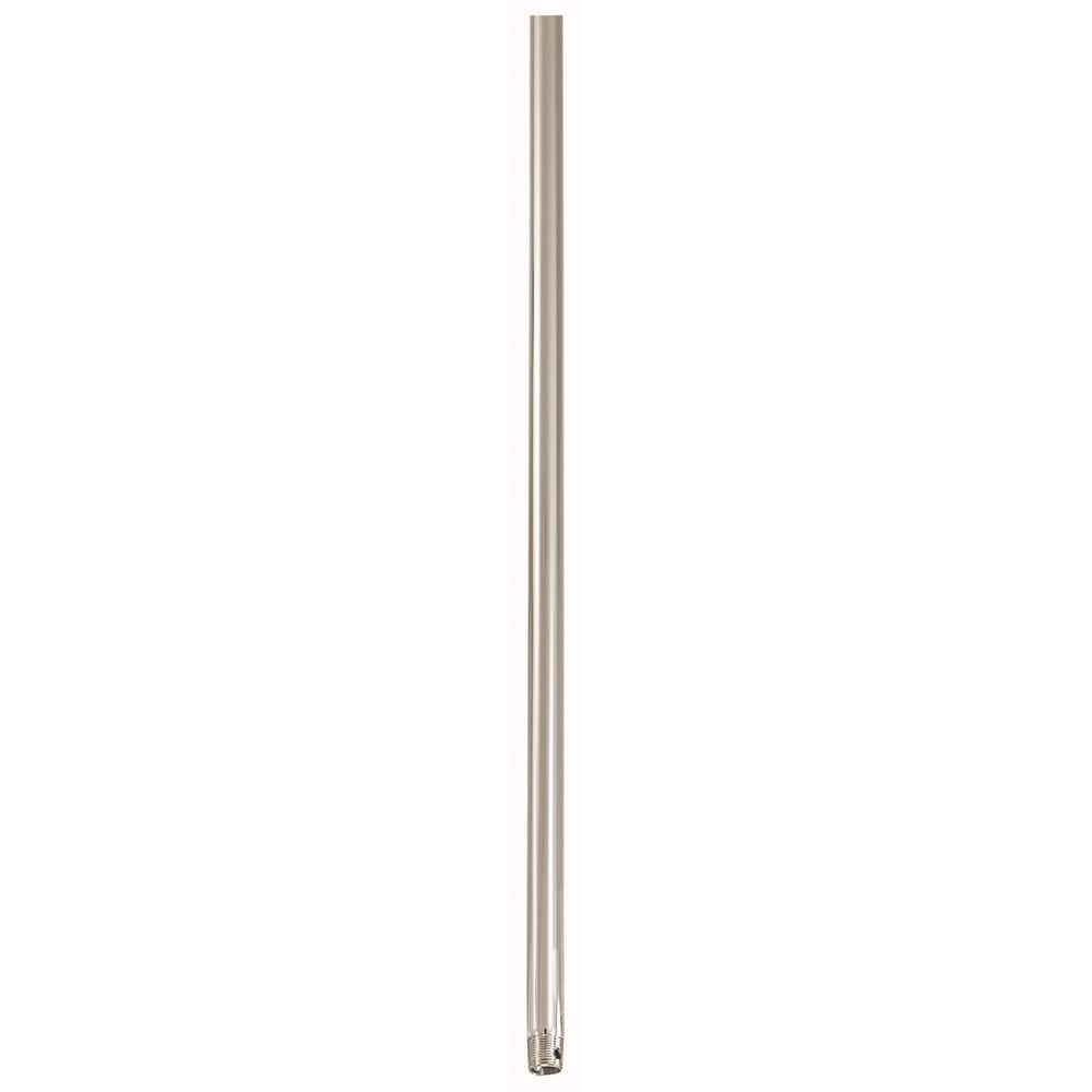 MINKAAIRE 12 in. Polished Nickel Extension Downrod DR512PN The Home