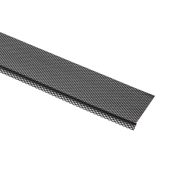 5 in. x 48 in. Black Lock-On Fine Mesh Gutter Guard (25-Pack)